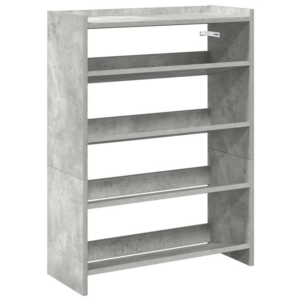 VIDAXL -Schuhregal 60x25x81 cm verarbeiteter Holzbetonpreis