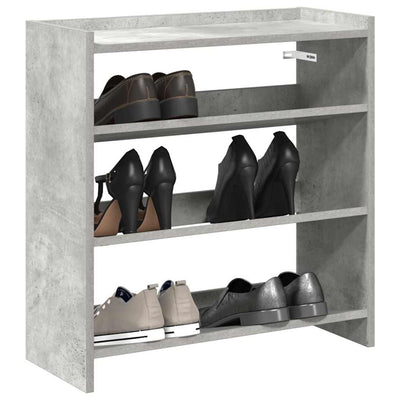 VIDAXL -Schuhregal 60x25x62 cm verarbeiteter Holzbetonpreis