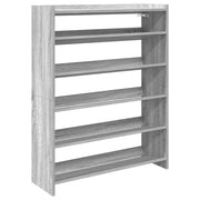 VIDAXL -Schuhregal 80x25x100 cm verarbeitetes Holzgrau Sonoma Eiche gefärbt - afbeelding 2