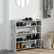 VIDAXL -Schuhregal 80x25x81 cm verarbeiteter Holzbetonpreis - afbeelding 3