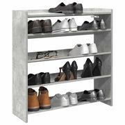 VIDAXL -Schuhregal 80x25x81 cm verarbeiteter Holzbetonpreis - afbeelding 1