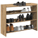 VIDAXL -Schuhregal 80x25x62 cm verarbeitete Holzhandwerks -Eichenfarbe
