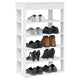 VIDAXL -Schuhregal 60x30x98 cm verarbeitetes Holz weiß