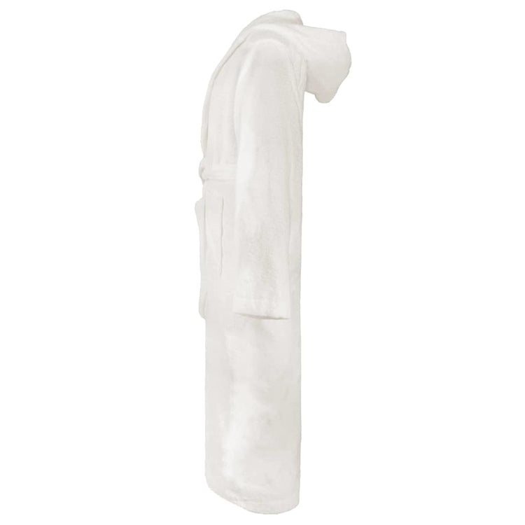 VidaXL Bademantel Kinn weiß XXXL Baumwolle