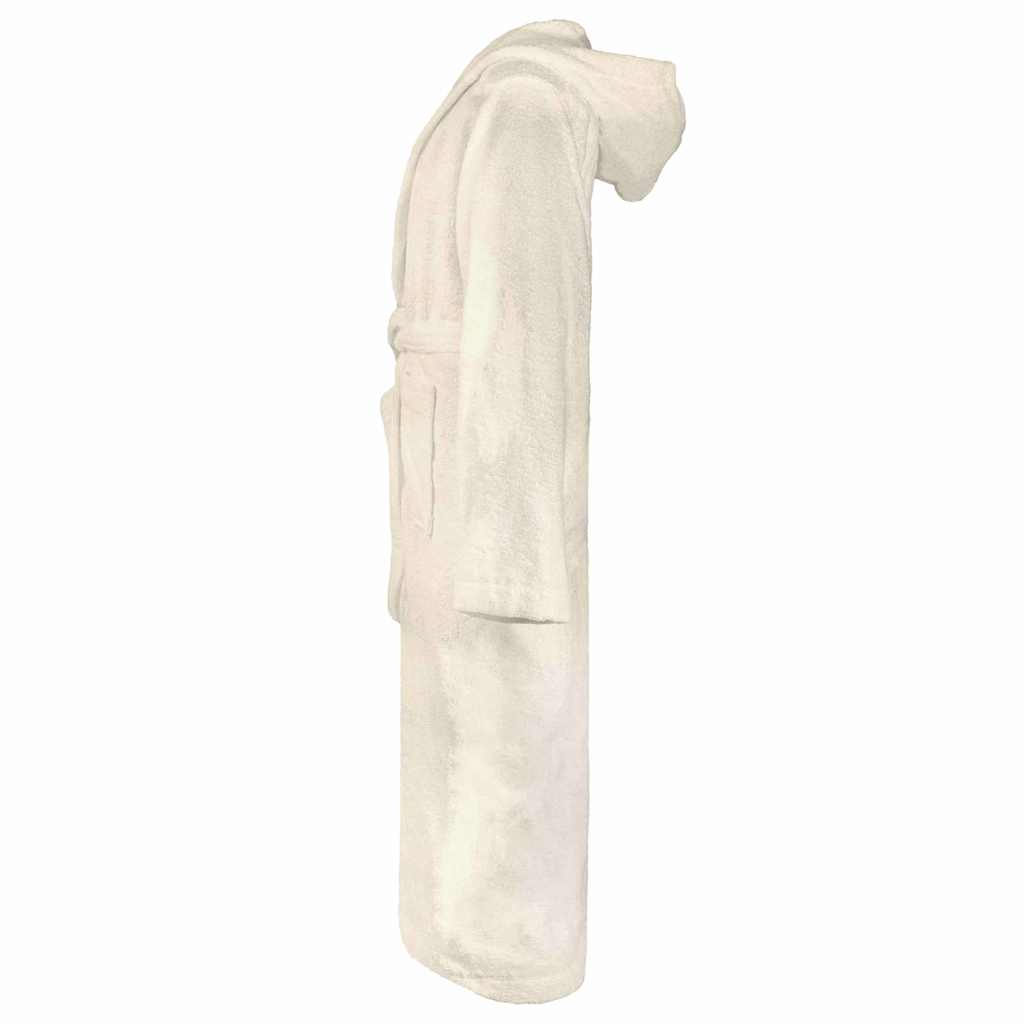 VidaXL Bademantel Kinn Creme L Baumwolle