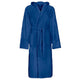 VidaXL Bademantel Kinn Blau XL Baumwolle