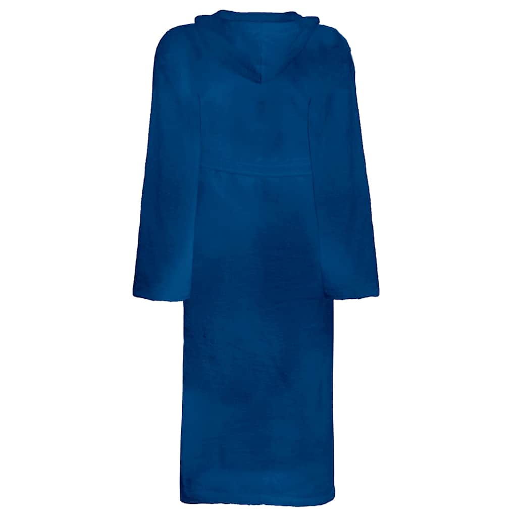 VidaXL Bademantel Kinn Blau XL Baumwolle
