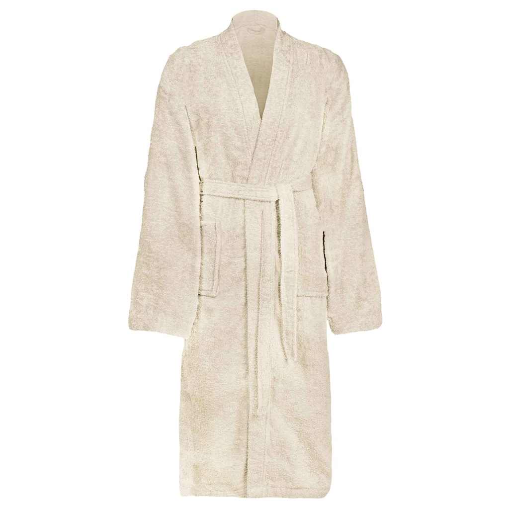 VidaXL Bademantel Kinn Creme S Baumwolle