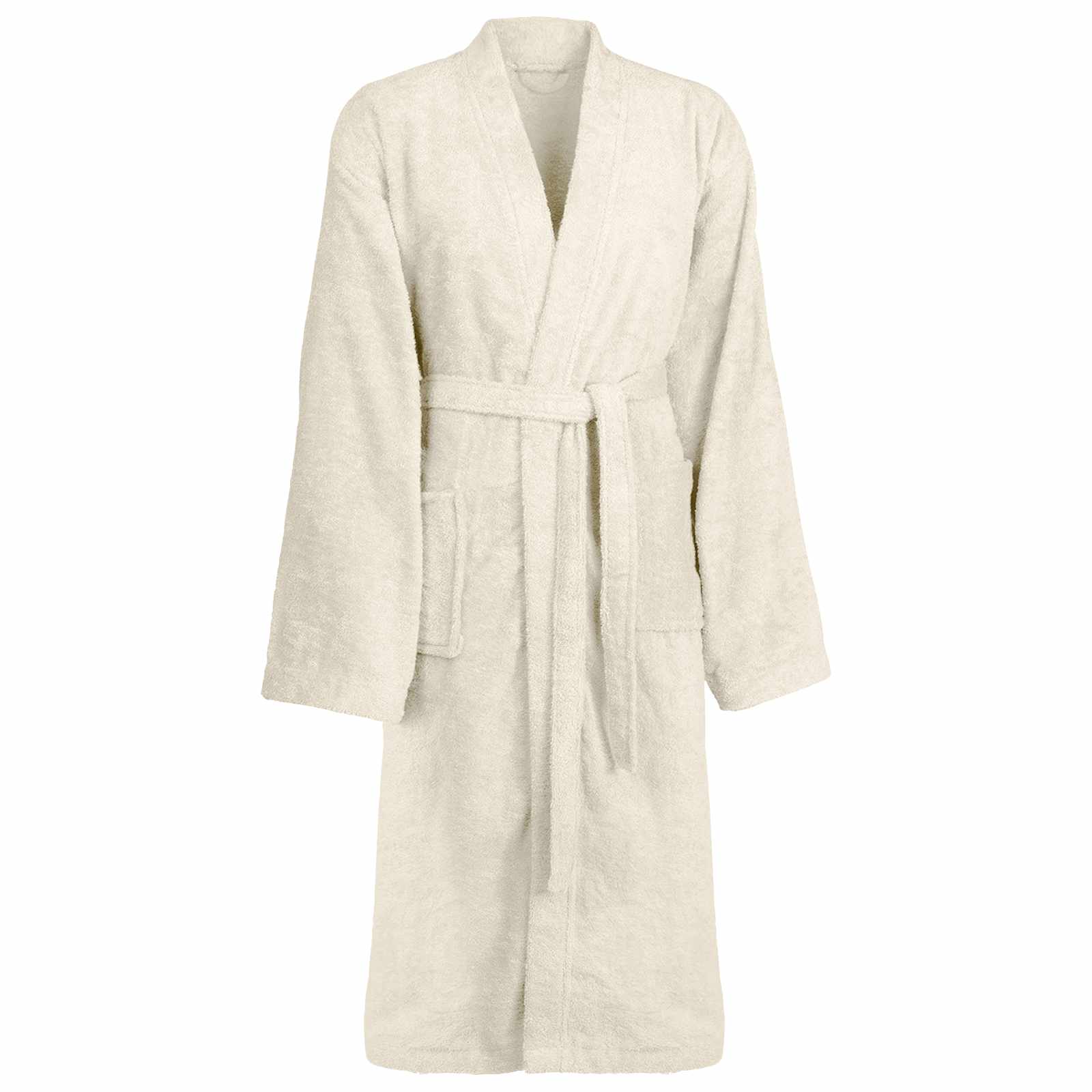 VidaXL Bademantel Kinn Creme XXXL Baumwolle