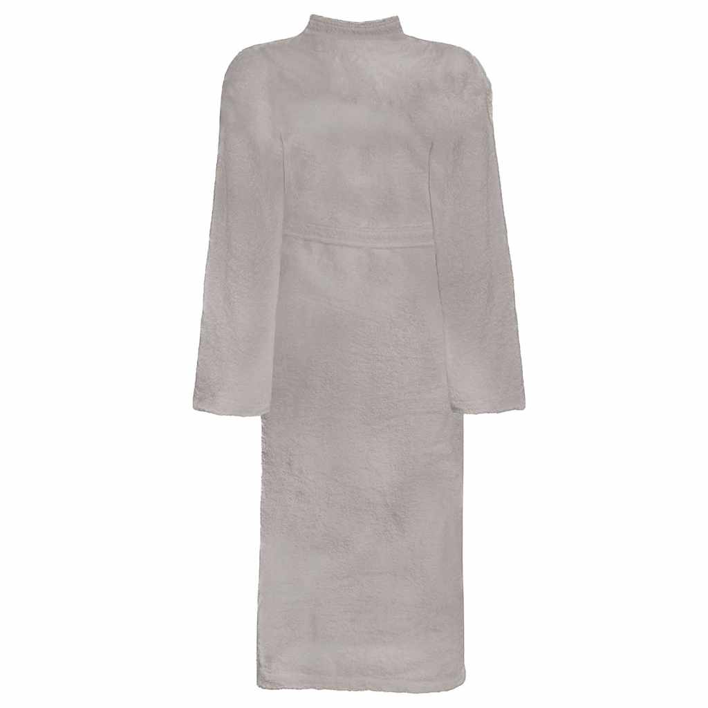 VidaXL Bademantel Kinn Grey M Baumwolle