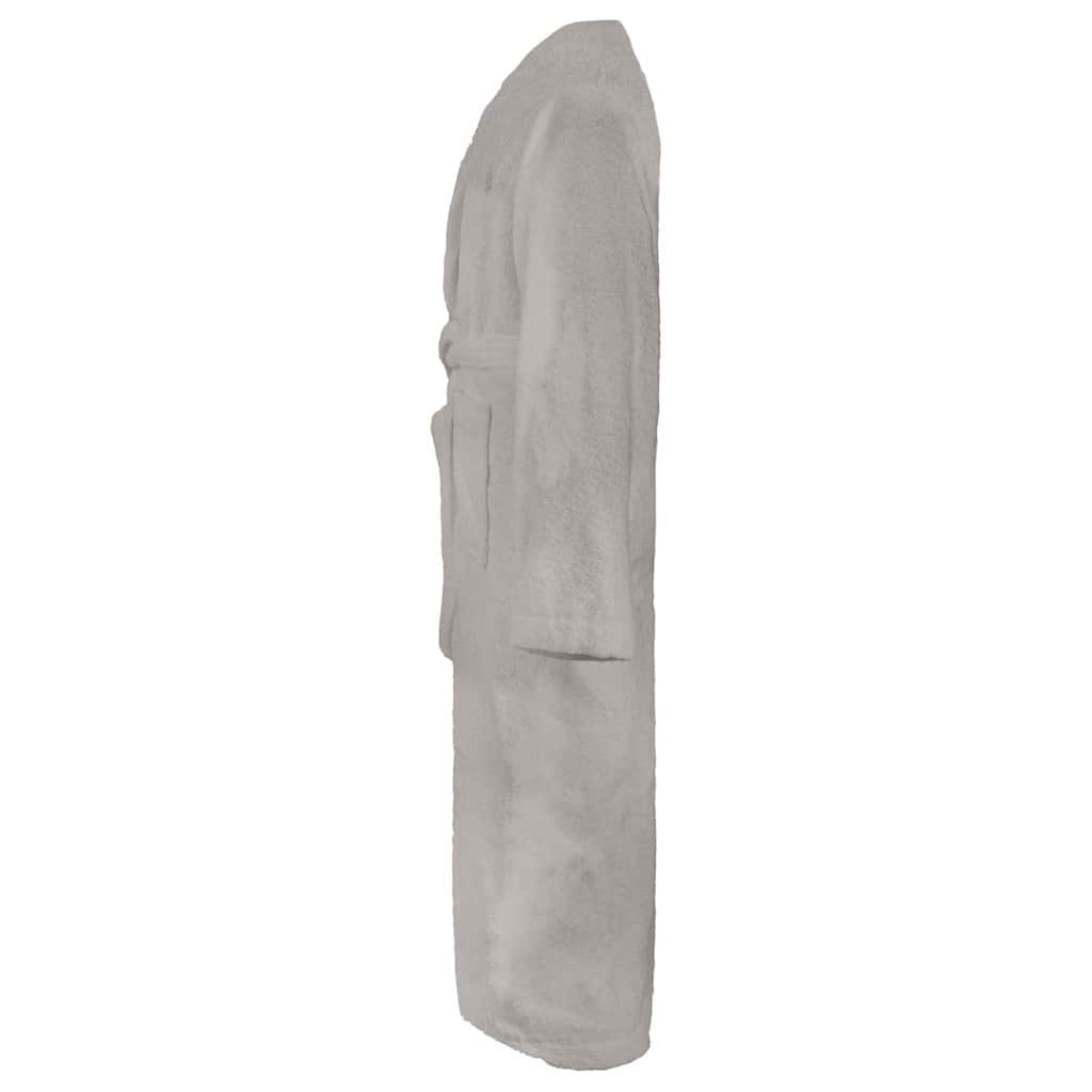 VidaXL Bademantel kinn grau xxxl Baumwolle