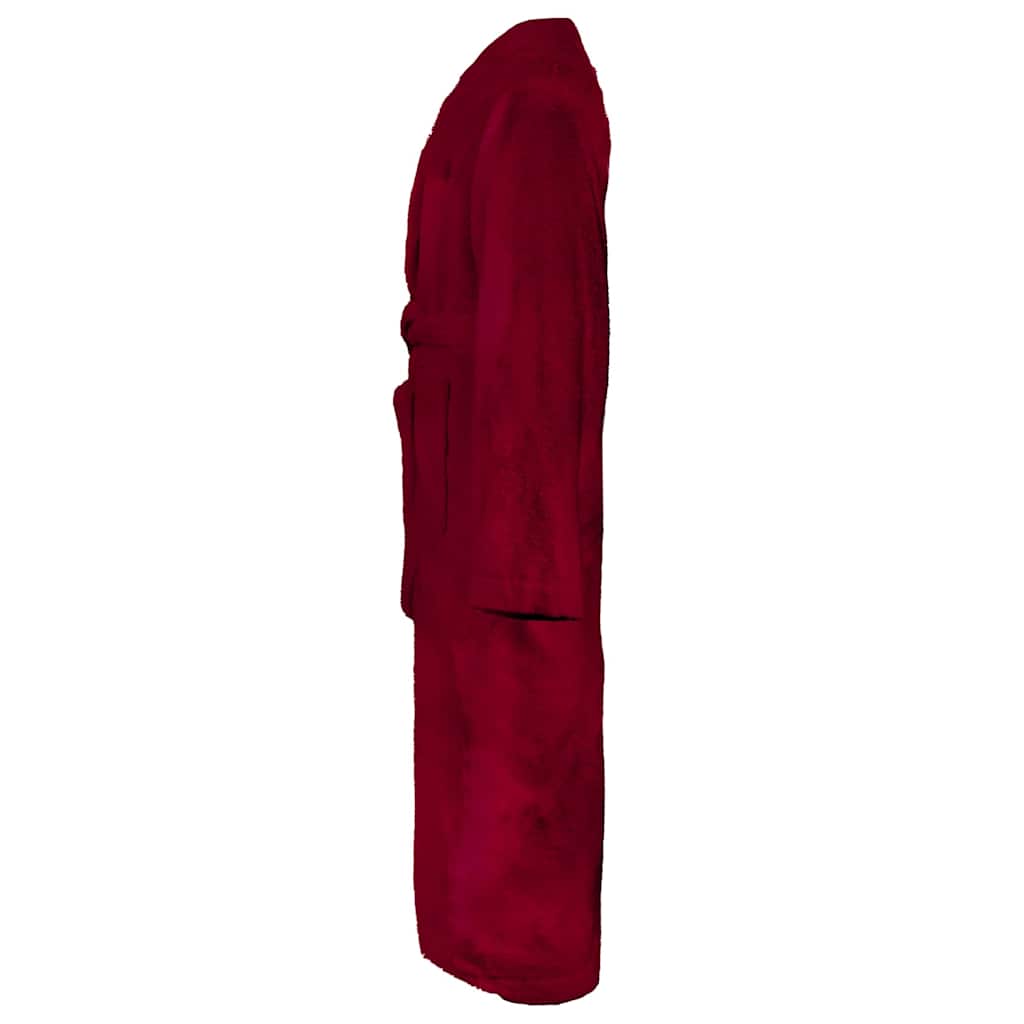 VidaXL Bademantel Kinn Red S Baumwolle