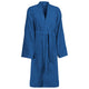 VidaXL Bademantel Kinn Blau XXXL Baumwolle