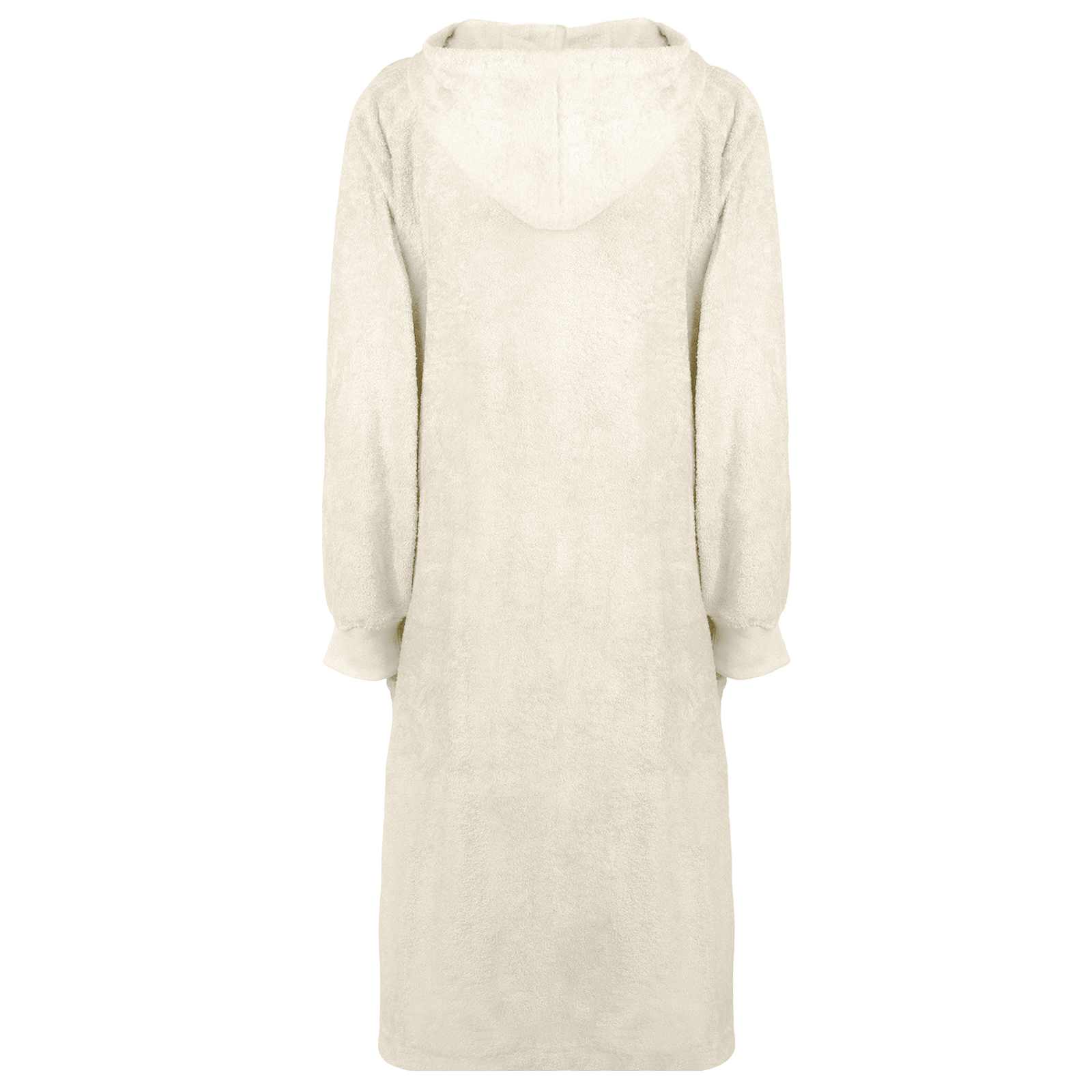 VidaXL Decke Hoodie Kinn Creme XL Baumwolle