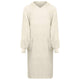 VidaXL Decke Hoodie Kinn Creme XL Baumwolle