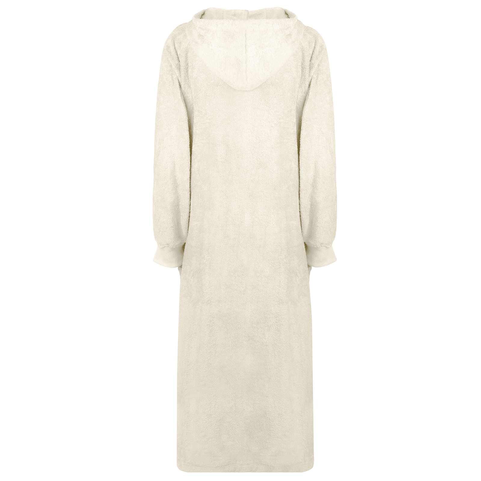 VidaXL Decke Hoodie Kinn Creme XXL Baumwolle