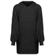 VidaXL Decke Hoodie Kinn schwarz l Baumwolle