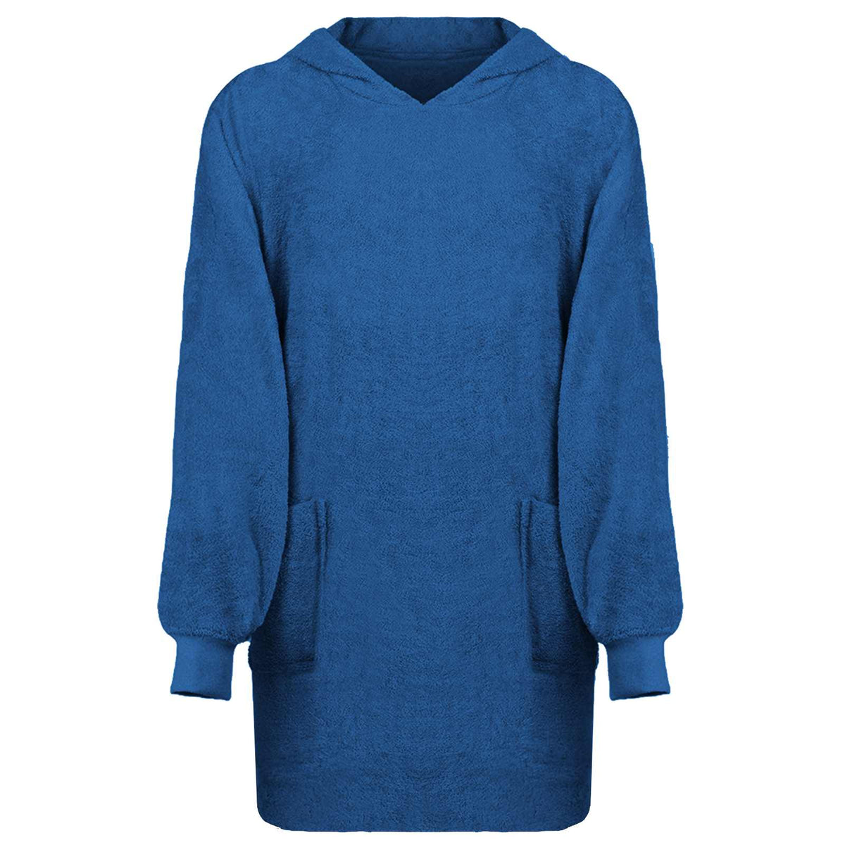 VidaXL Decke Hoodie Kinn Marineblau L Baumwolle