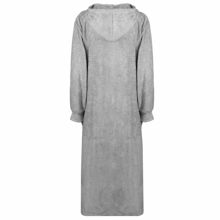 Vidaxl Decke Hoodie Kinn grau xxl Baumwolle