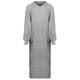Vidaxl Decke Hoodie Kinn grau xxl Baumwolle