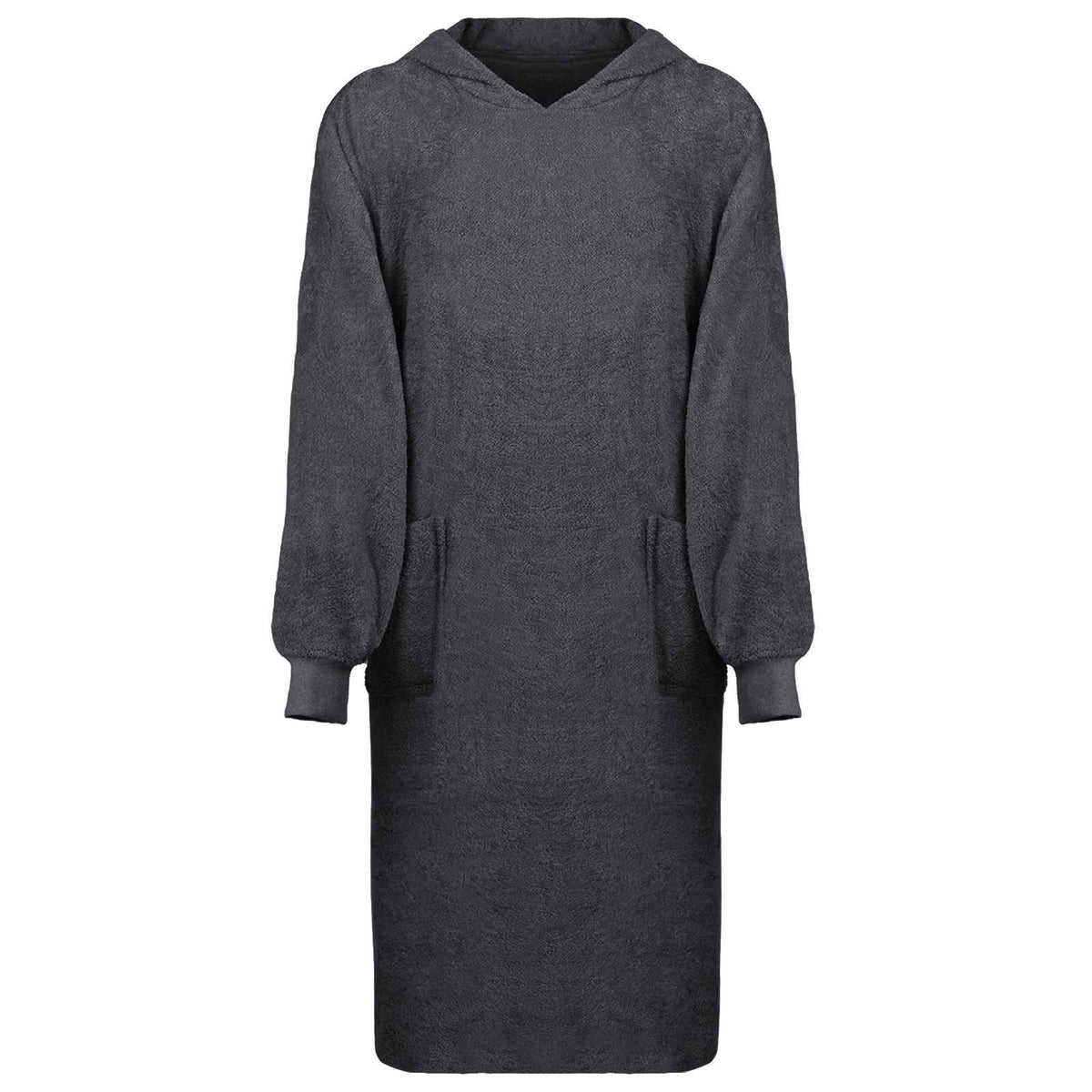 Vidaxl Decke Hoodie Kinn Anthrazit XL Baumwolle