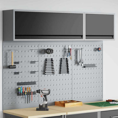 Vidaxxl Werkzeugschrank-Set mit Regal 5-tlg. schwarz pulverbeschichteter Stahl