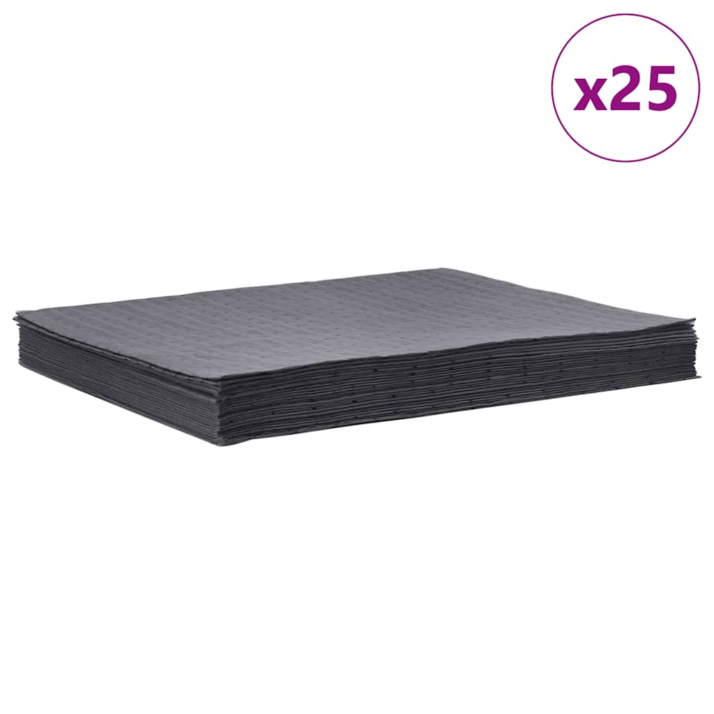 VidaXL ölabsorbierende Pads 25 Stück 40x50 cm grau