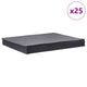 VidaXL ölabsorbierende Pads 25 Stück 40x50 cm grau
