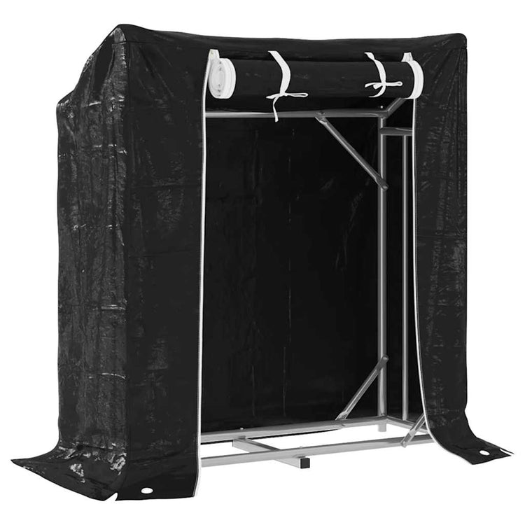 VIDAXL -Kamin mit Regenabdeckung 100,5 x 40,5 x 10,5 cm Stahl