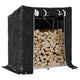 Vidaxl -Kamin mit Regenabdeckung 101x61x110,5 cm verzinkter Stahl