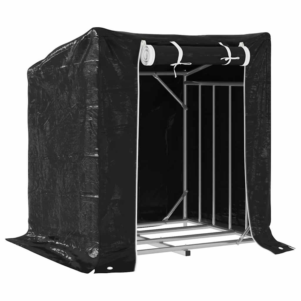 VIDAXL -Kamin mit Regenabdeckung 100,5 x 80,5 x 10,5 cm Stahl