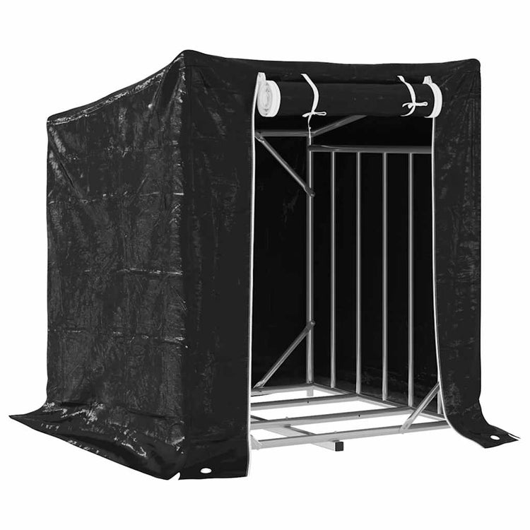 VIDAXL -Kamin mit Regenabdeckung 100,5x100,5x110,5 cm Stahl