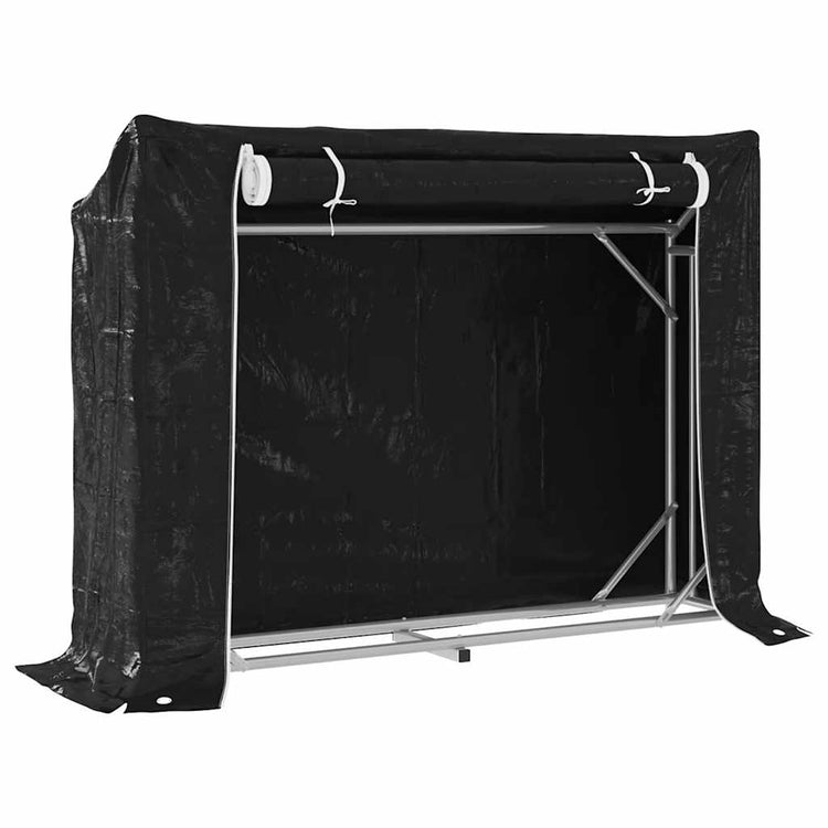 VIDAXL -Kamin mit Regenabdeckung 151 x 40,5 x 10,5 cm Stahl