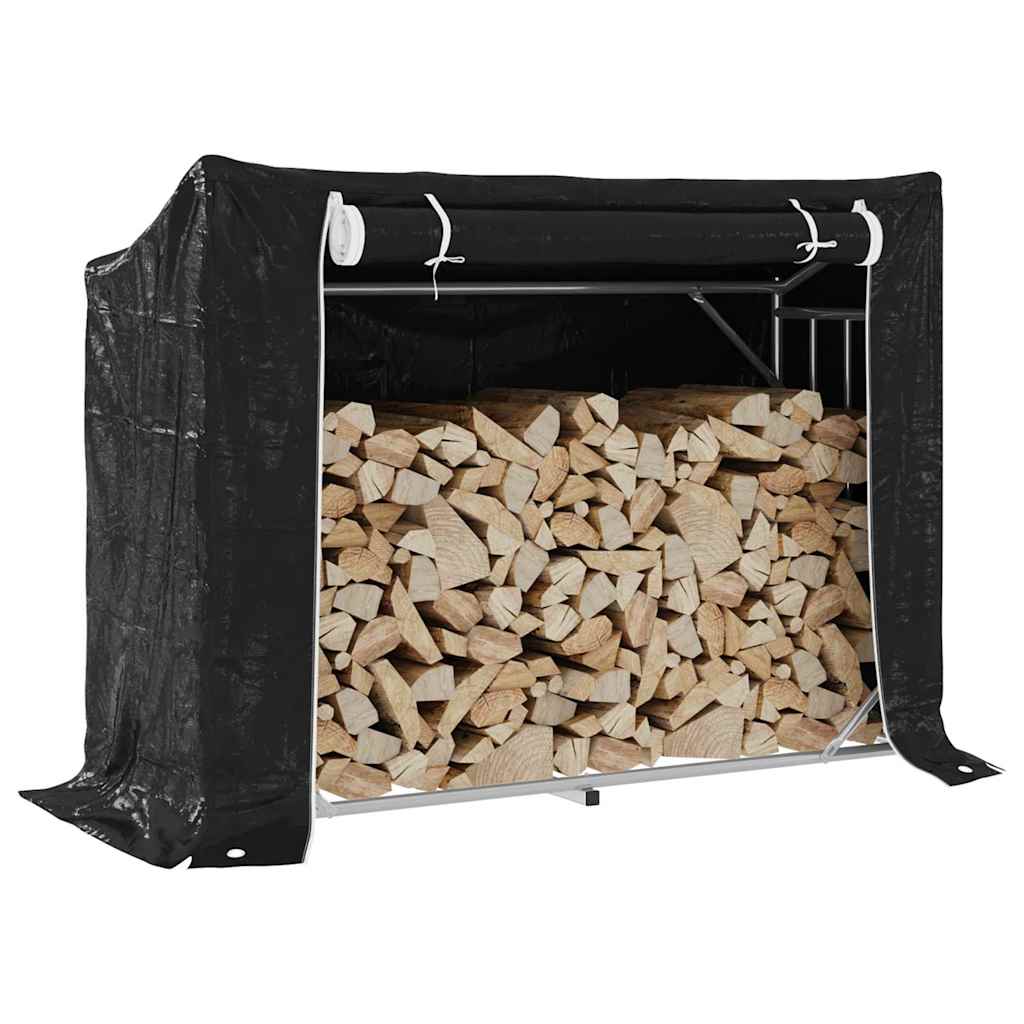 Vidaxl -Kamin mit Regenabdeckung 151 x 60,5 x 10,5 cm Stahl