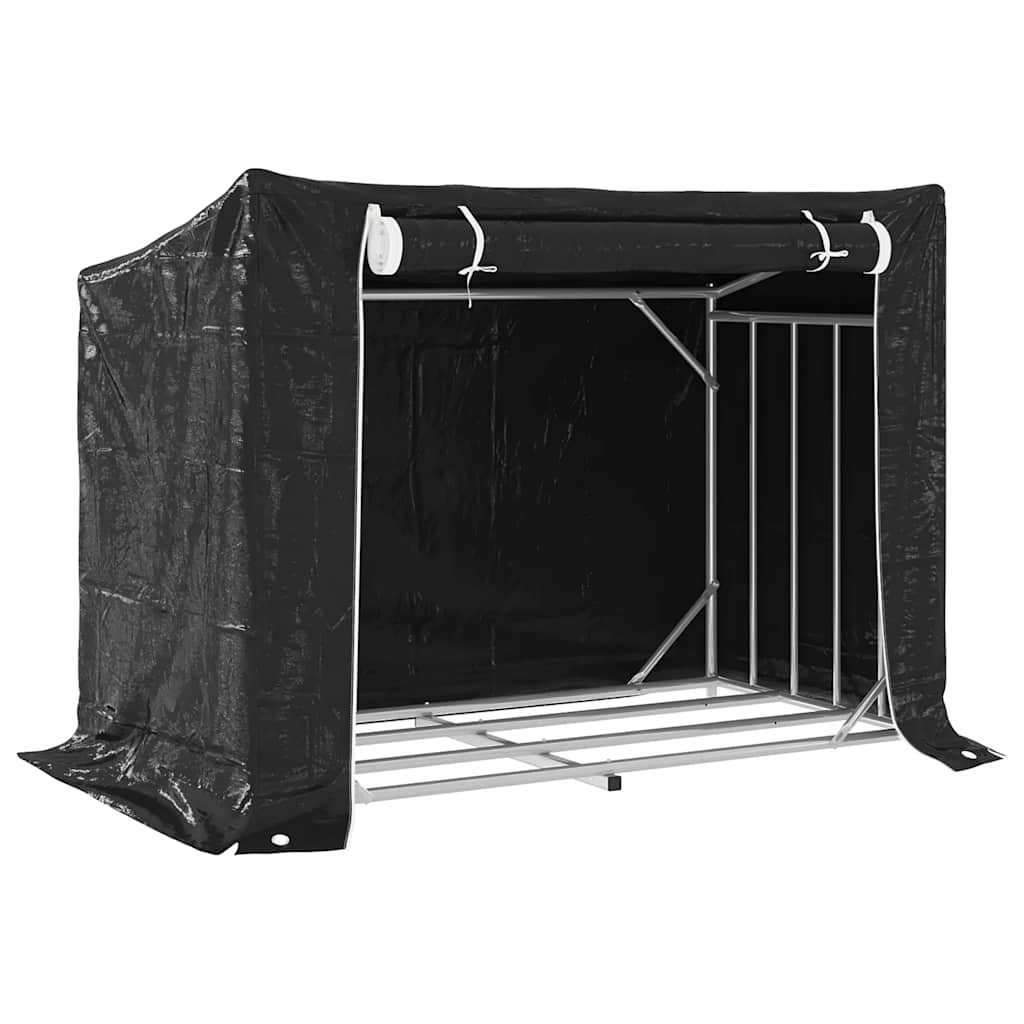 VIDAXL -Kamin mit Regenabdeckung 151 x 80,5 x 10,5 cm Stahl