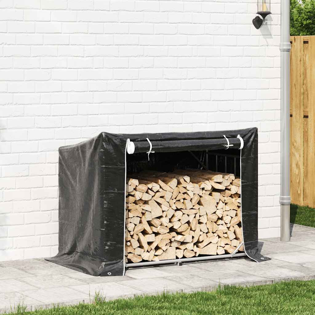 VIDAXL -Kamin mit Regenabdeckung 151 x 80,5 x 10,5 cm Stahl