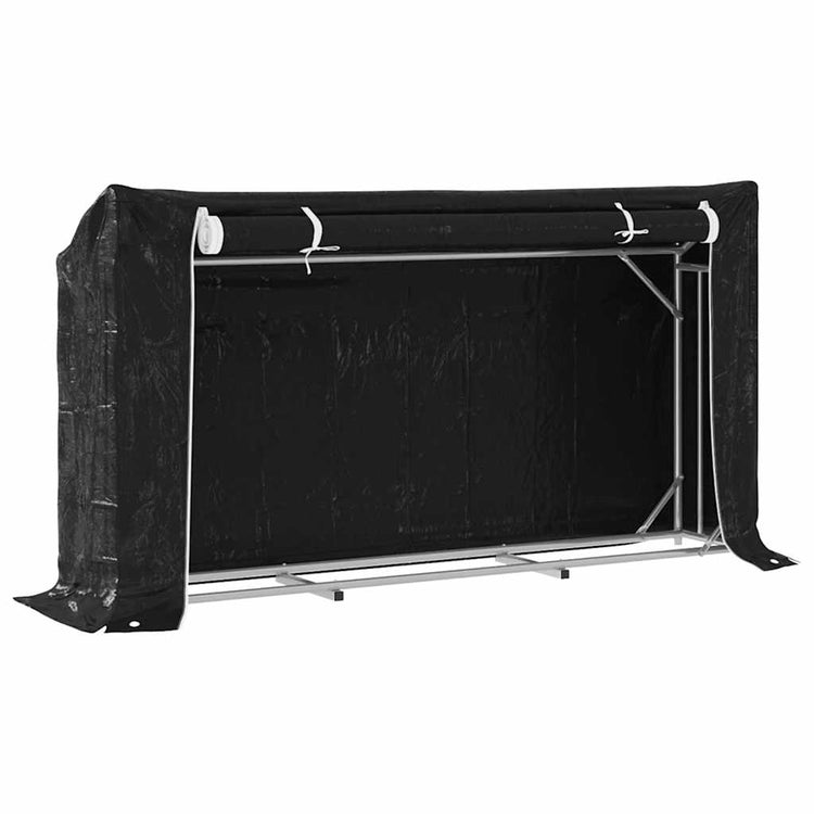 VIDAXL -Kamin mit Regenabdeckung 200.5x41x110,5 cm Stahl