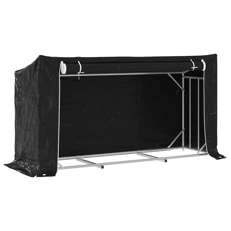 VIDAXL -Kamin mit Regenabdeckung 200,5 x 60,5 x 10,5 cm Stahl