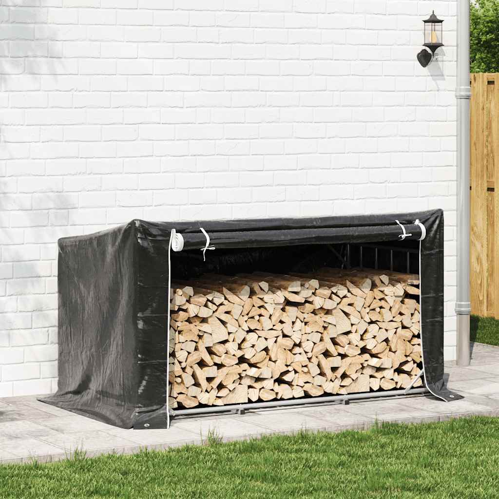 VIDAXL -Kamin mit Regenabdeckung 200.5x100,5x110,5 cm Stahl