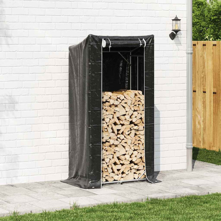 Vidaxl -Kamin mit Regenabdeckung 100x60x200 cm verzinkter Stahl