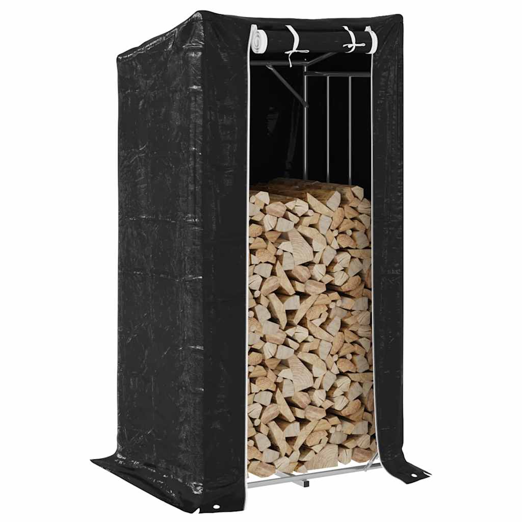 Vidaxl -Kamin mit Regenabdeckung 100x80x200 cm verzinkter Stahl