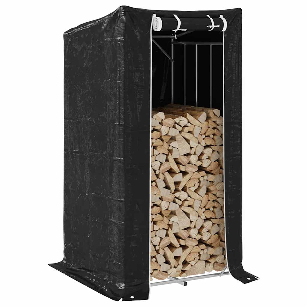Vidaxl -Kamin mit Regenabdeckung 100x100x200 cm verzinkter Stahl