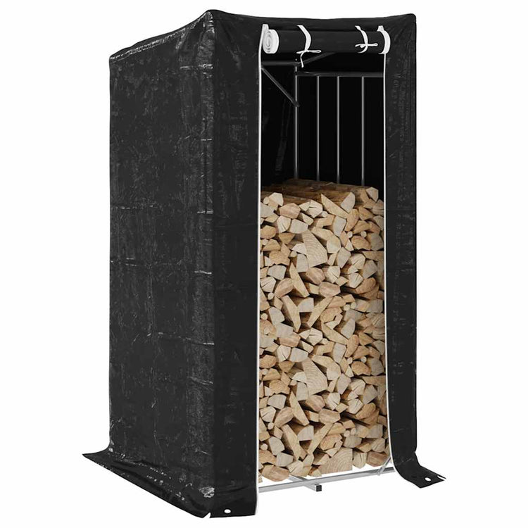 Vidaxl -Kamin mit Regenabdeckung 100x100x200 cm verzinkter Stahl