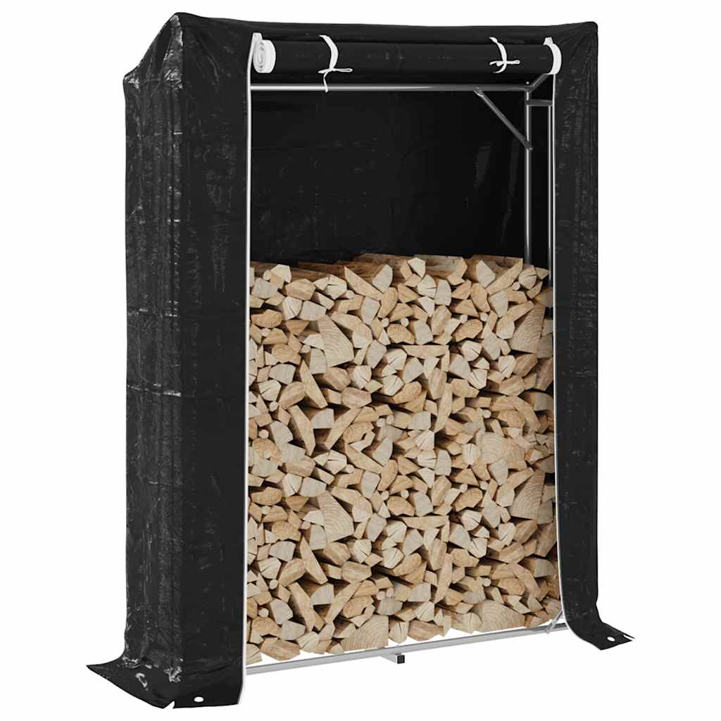 Vidaxl -Kamin mit Regenabdeckung 150 x 40 x 200 cm verzinkter Stahl