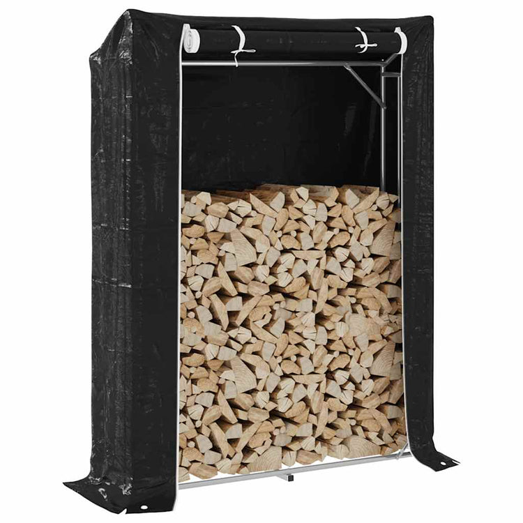 Vidaxl -Kamin mit Regenabdeckung 150 x 40 x 200 cm verzinkter Stahl