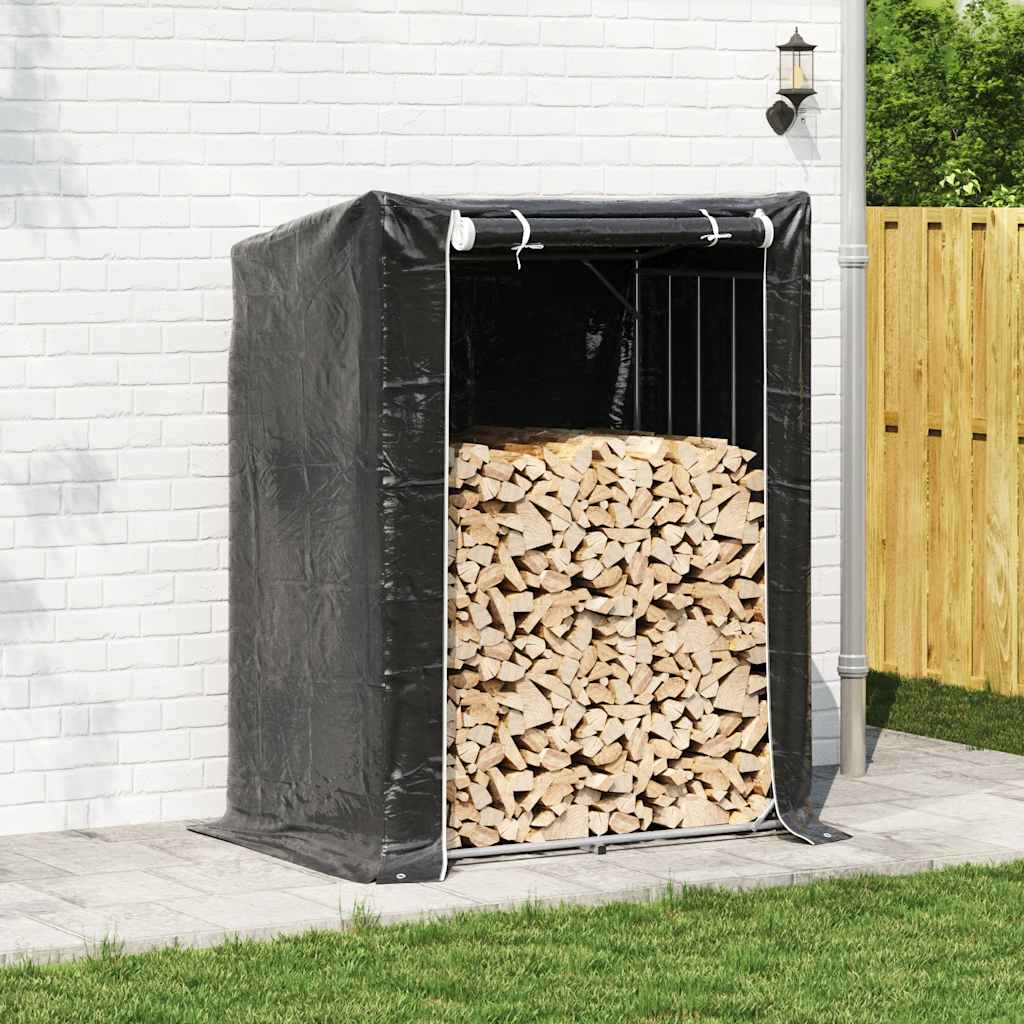 Vidaxl -Kamin mit Regenabdeckung 150x100x200 cm verzinkter Stahl