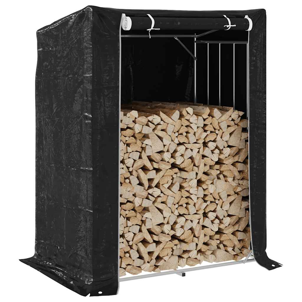 Vidaxl -Kamin mit Regenabdeckung 150x100x200 cm verzinkter Stahl