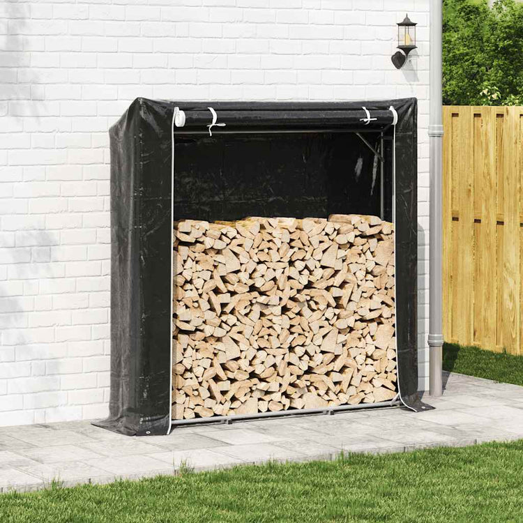 Vidaxl -Kamin mit Regenabdeckung 200x40x200 cm verzinkter Stahl