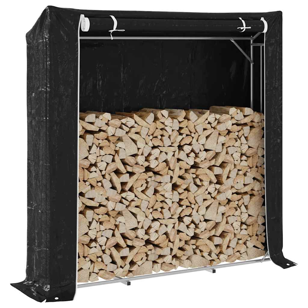 Vidaxl -Kamin mit Regenabdeckung 200x40x200 cm verzinkter Stahl