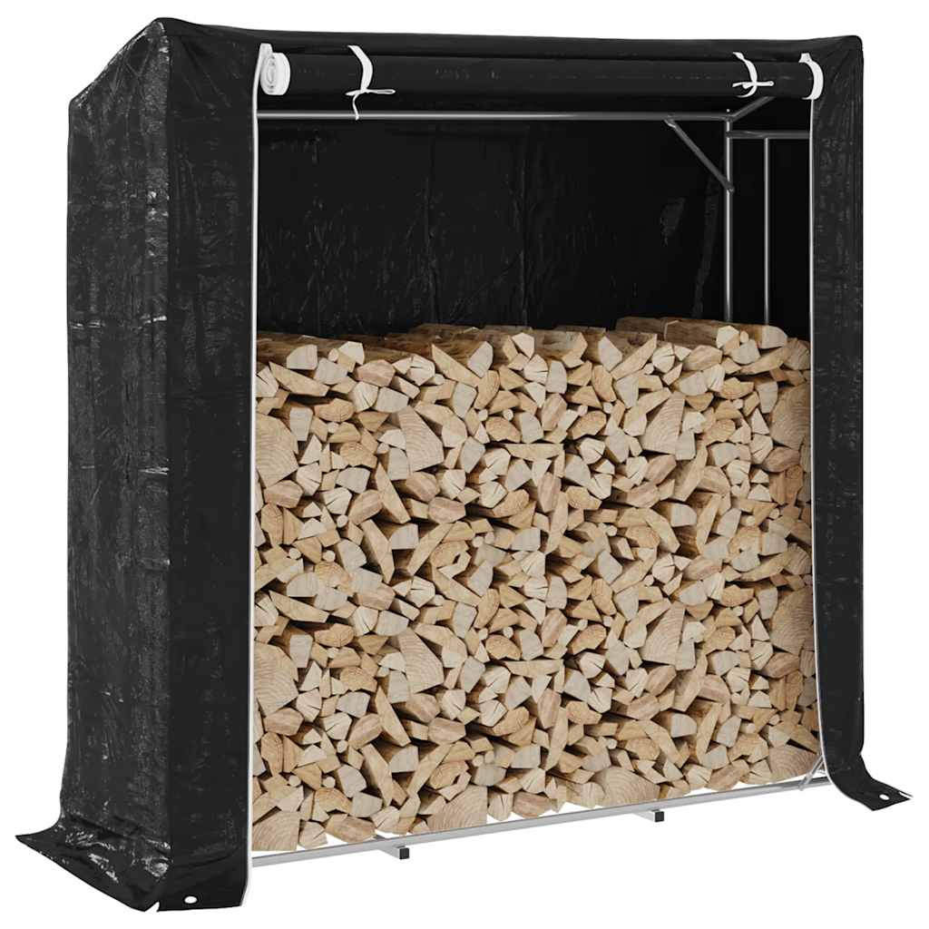 VIDAXL -Kamin mit Regenabdeckung 200x60x200 cm verzinkter Stahl
